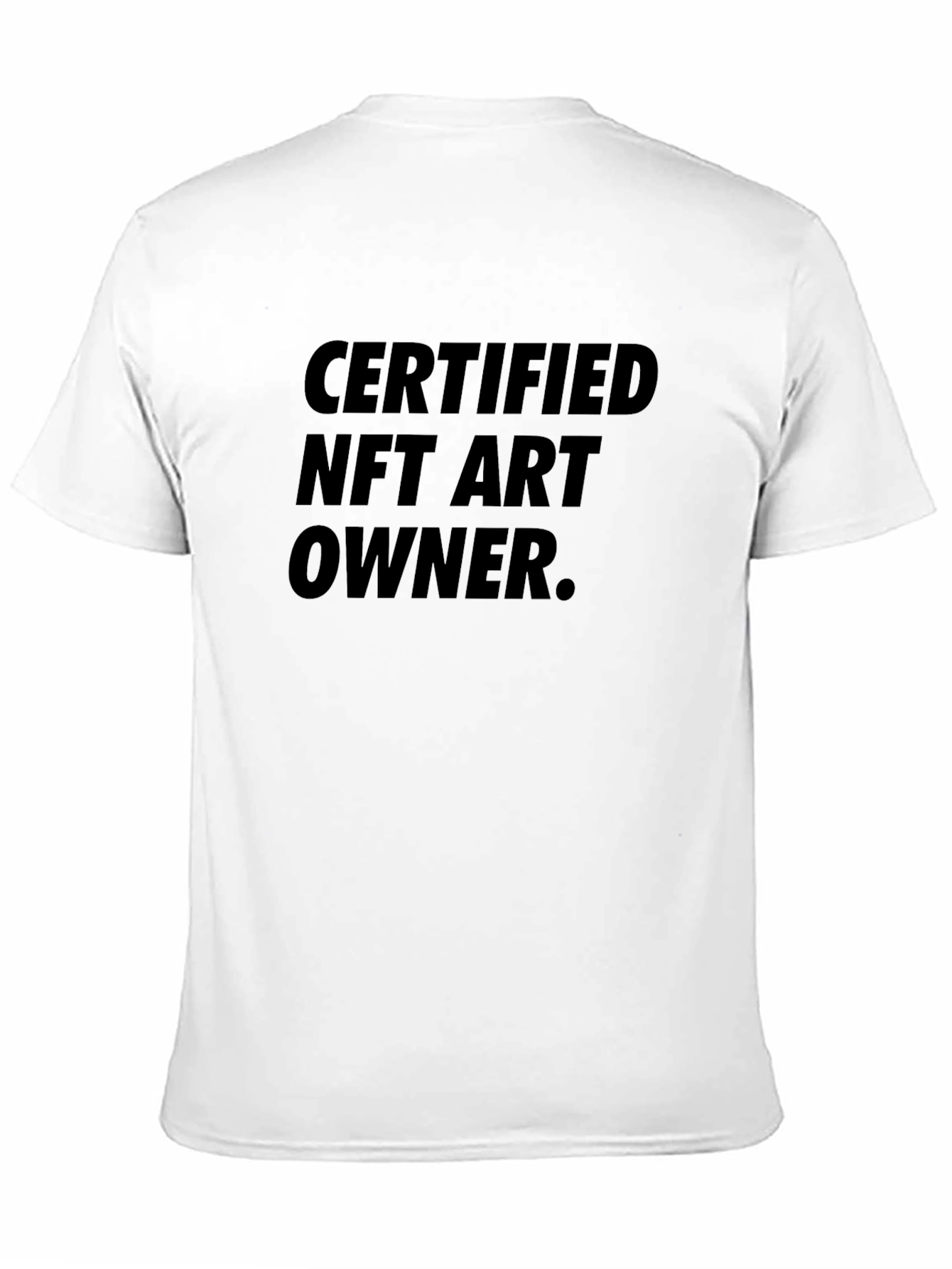 Certified NFT Art Owner Black Graphic Tee