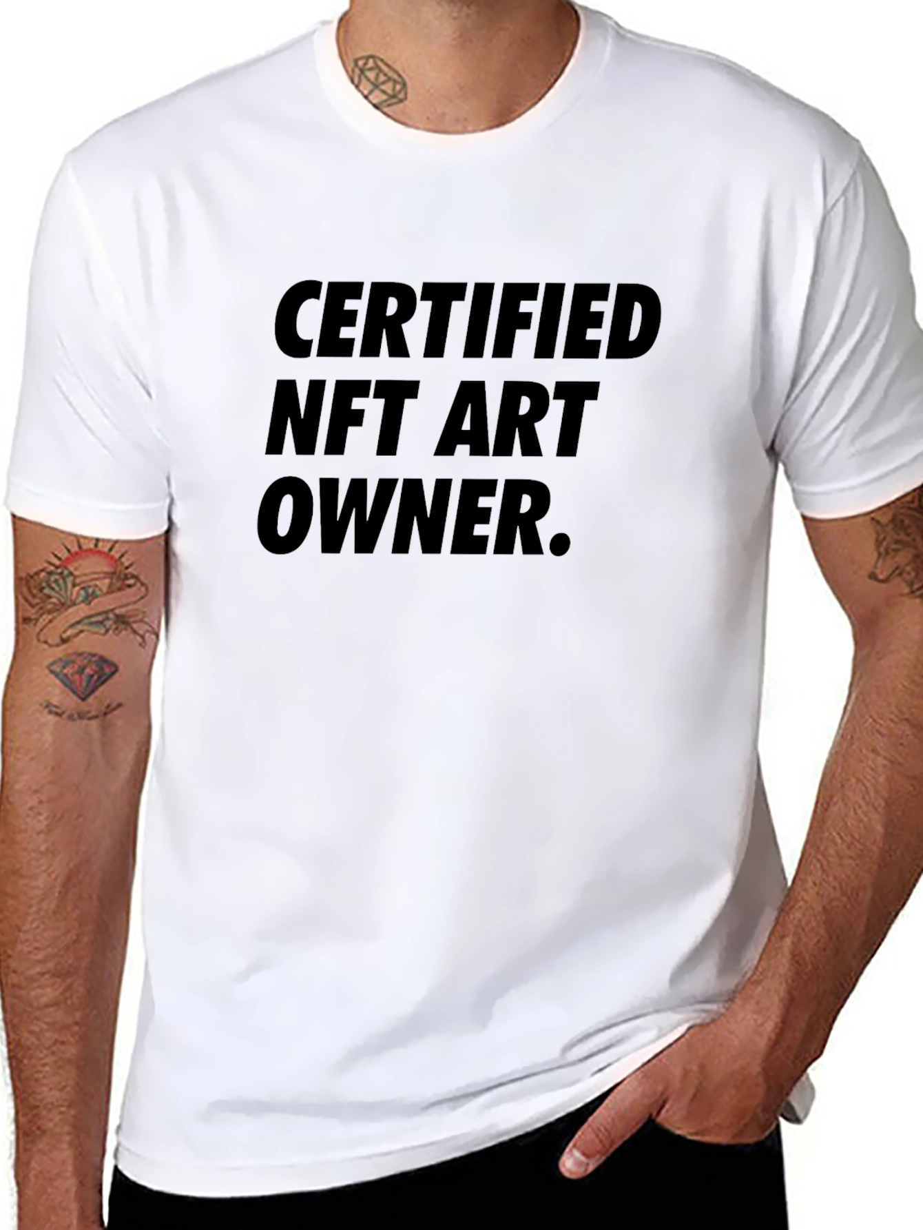 Certified NFT Art Owner Black Graphic Tee