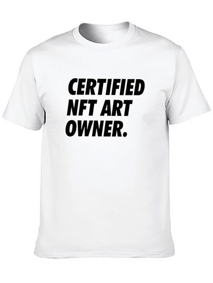 Certified NFT Art Owner Black Graphic Tee
