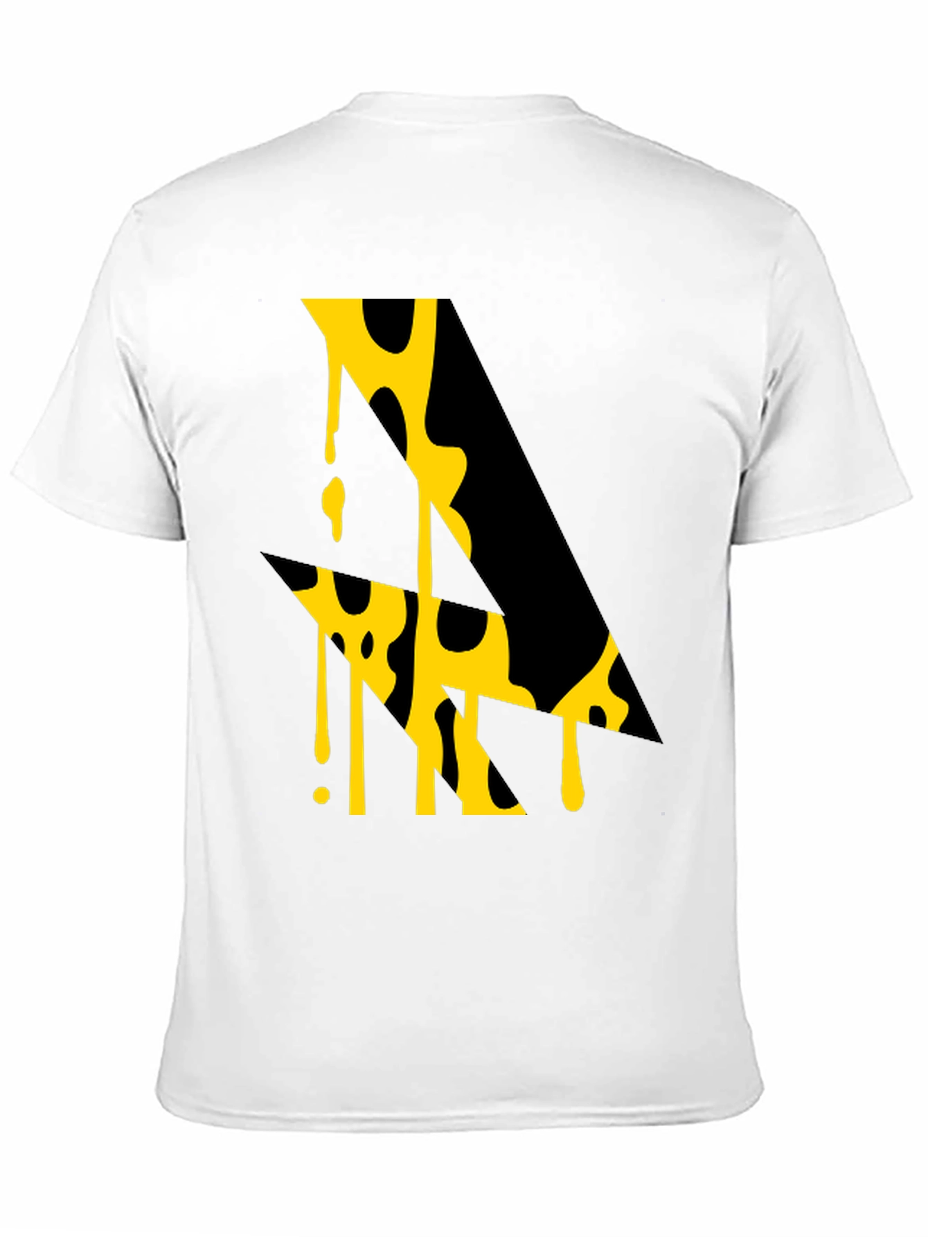 Abstract Graphic Tee - Modern Art Black T-Shirt