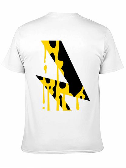 Abstract Graphic Tee - Modern Art Black T-Shirt