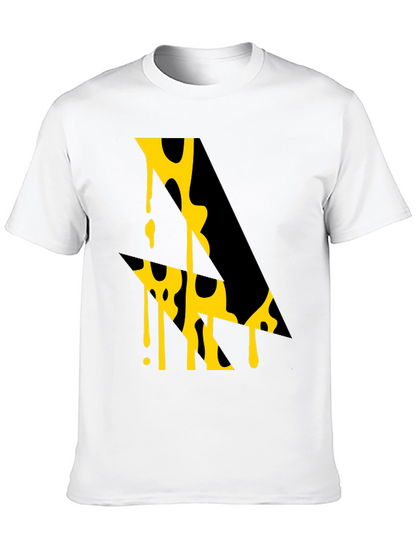Abstract Graphic Tee - Modern Art Black T-Shirt