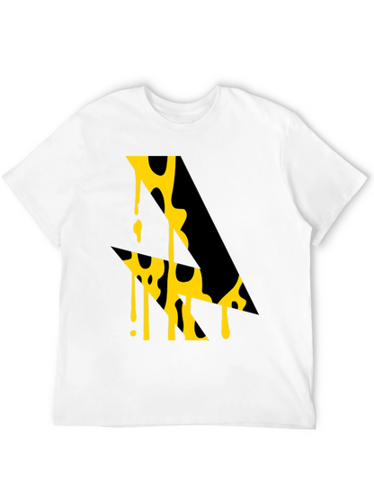 Abstract Graphic Tee - Modern Art Black T-Shirt