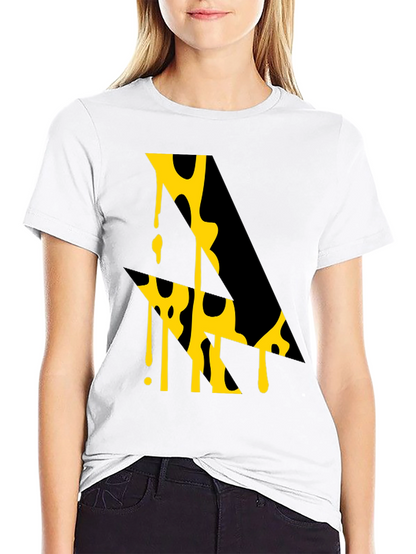 Abstract Graphic Tee - Modern Art Black T-Shirt