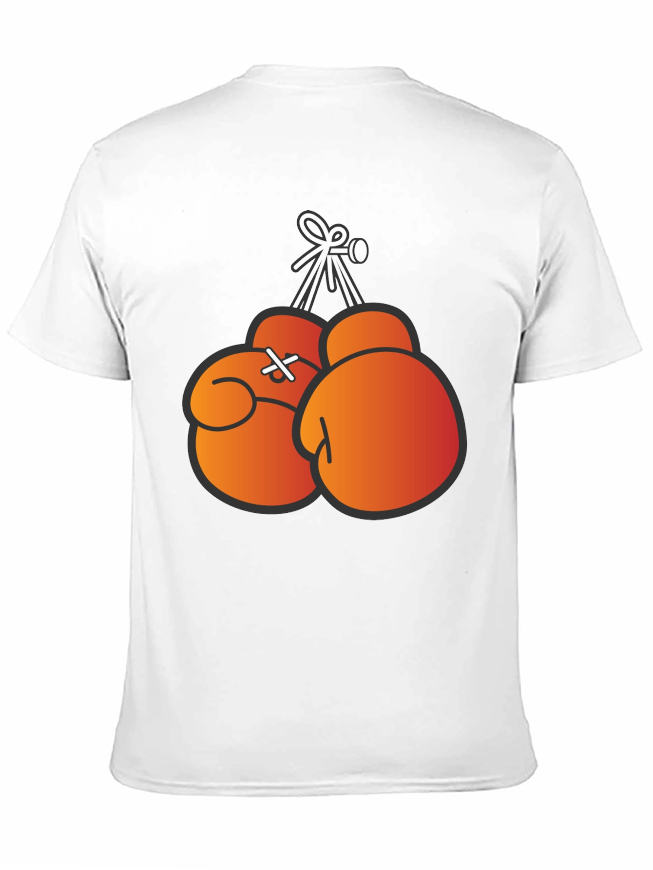 Boxing Gloves Graphic Print T-Shirt - Black