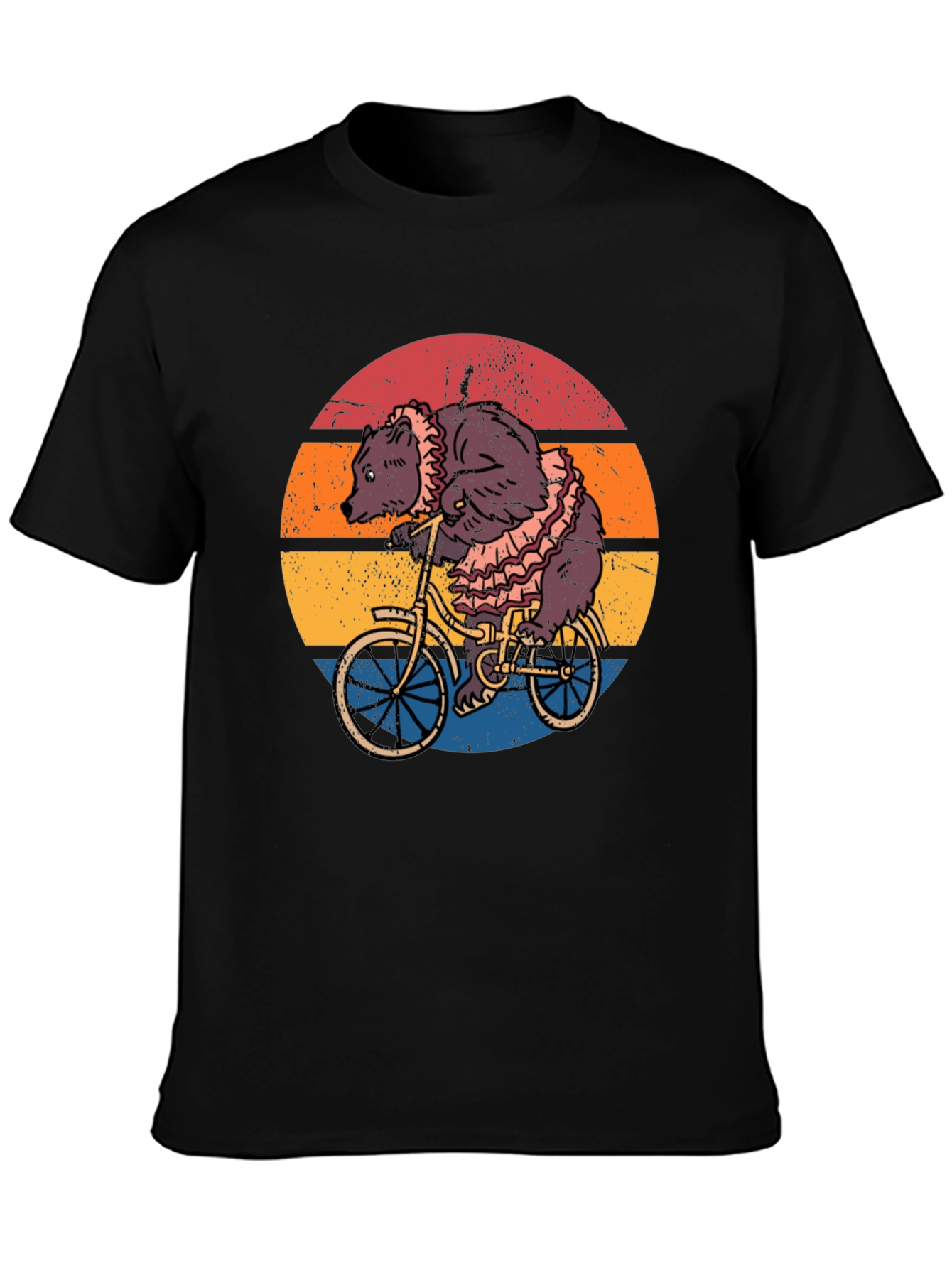 Bear on Bicycle Graphic Tee