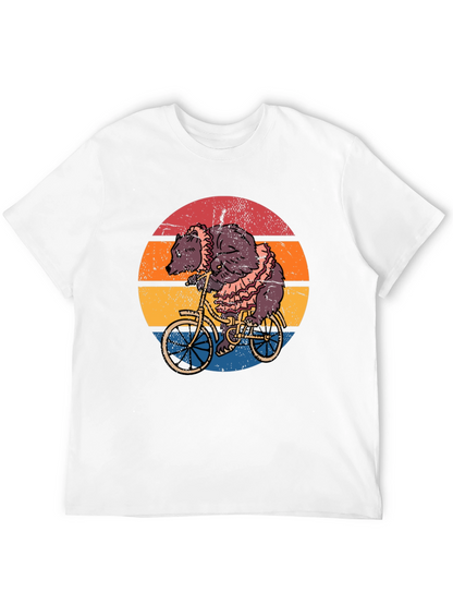 Bear on Bicycle Graphic Tee