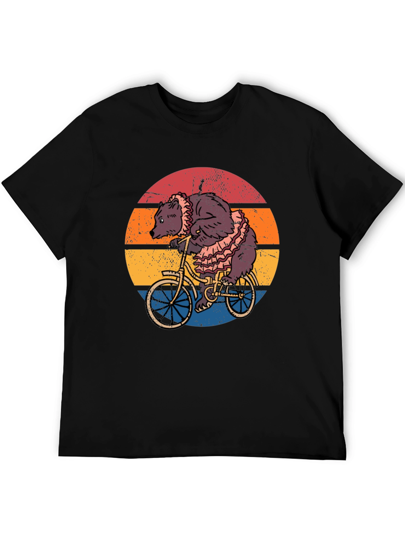 Bear on Bicycle Graphic Tee