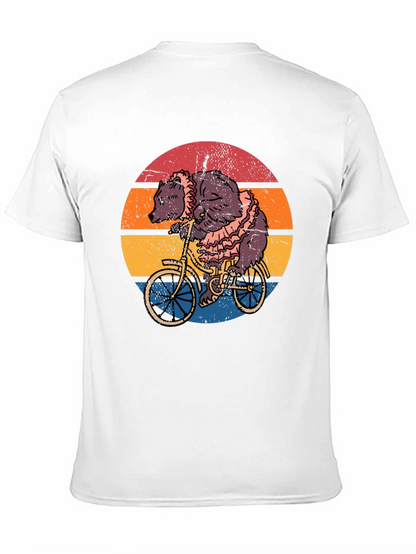 Bear on Bicycle Graphic Tee