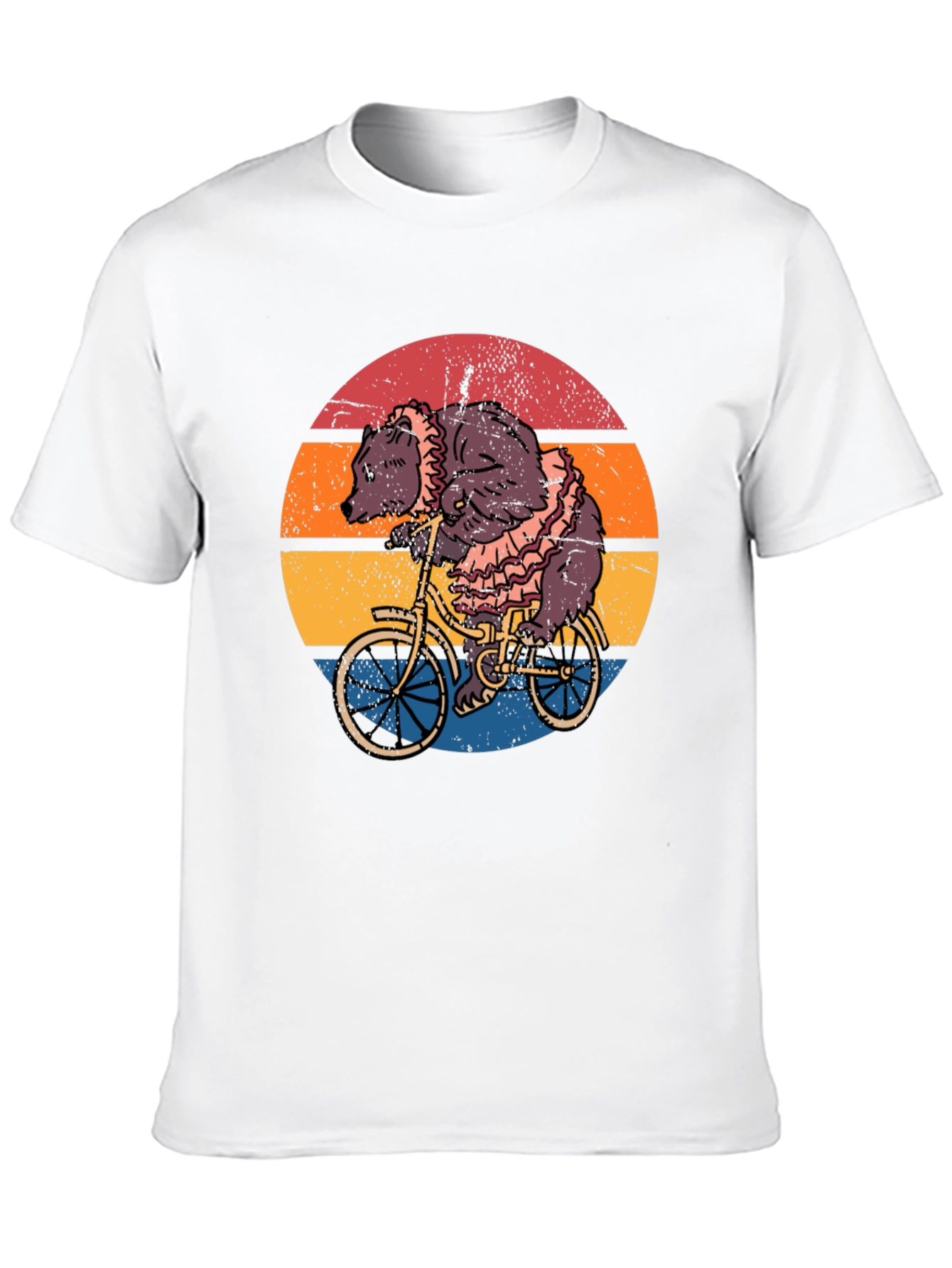 Bear on Bicycle Graphic Tee