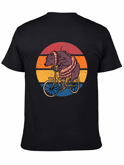 Bear on Bicycle Graphic Tee