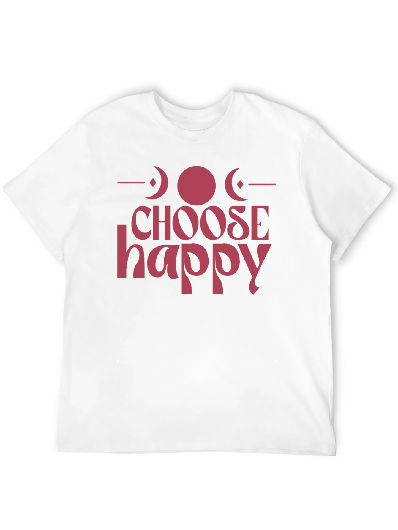 Choose Happy Graphic Tee - Positive Vibes Black T-Shirt