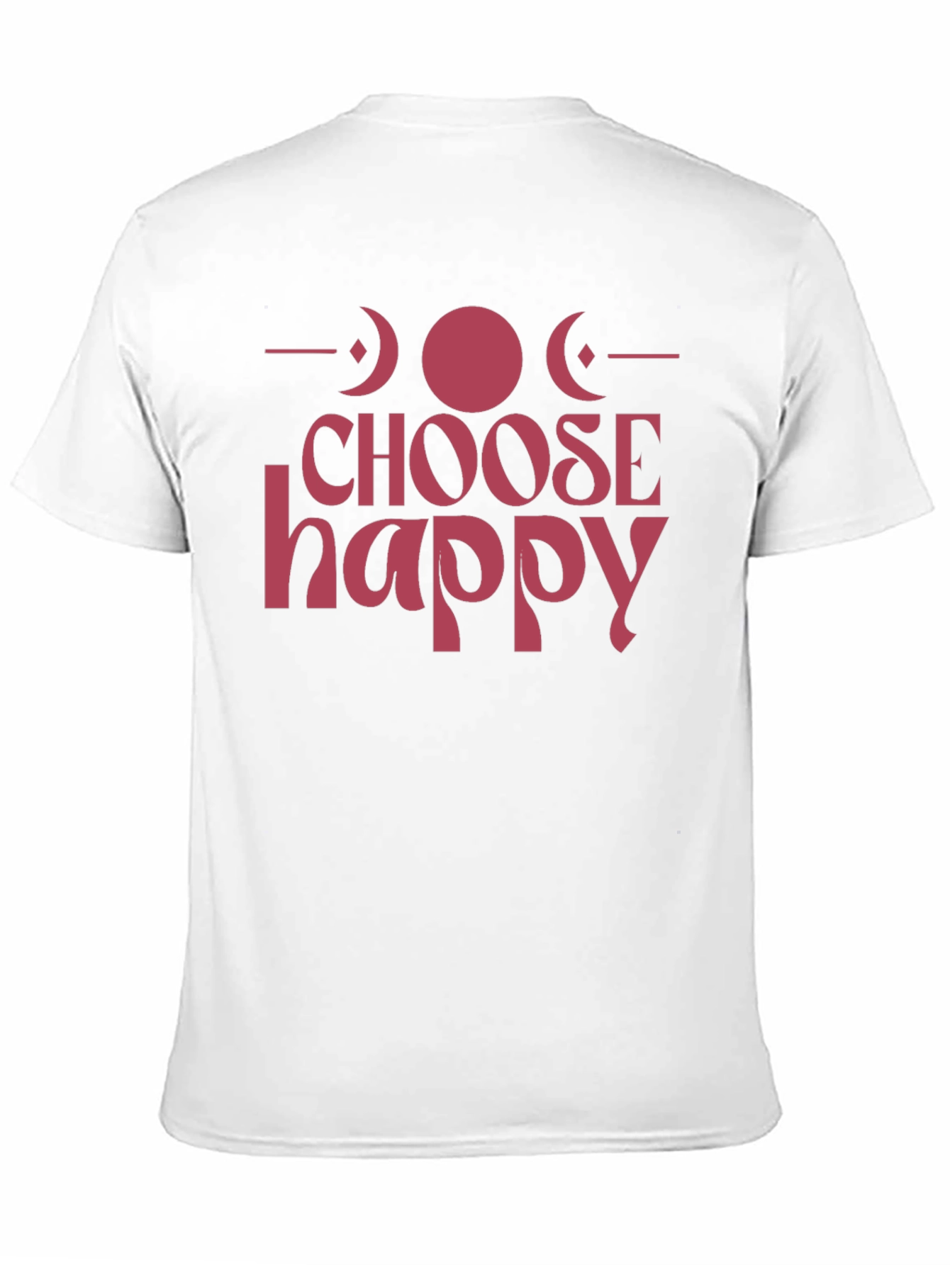 Choose Happy Graphic Tee - Positive Vibes Black T-Shirt