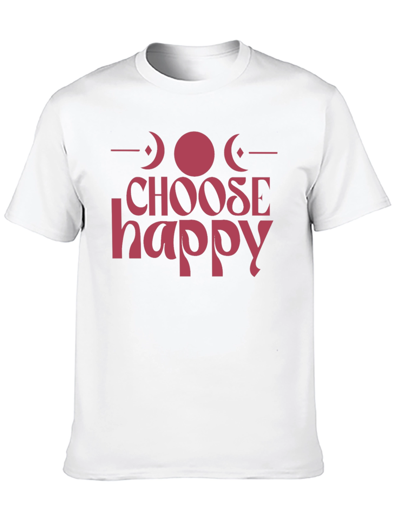 Choose Happy Graphic Tee - Positive Vibes Black T-Shirt