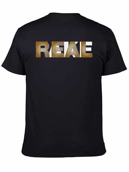Stylish Black Graphic T-Shirt - REAKE