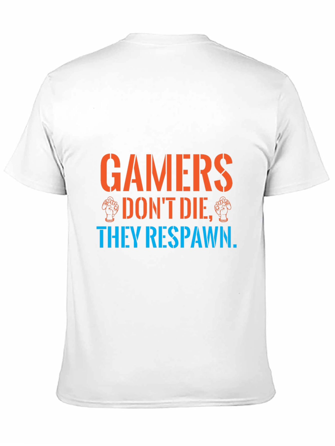 Gamers Respawn Black T-Shirt - Funny Gaming Tee