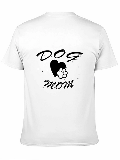 Dog Mom T-Shirt Heart Paw Print Tee