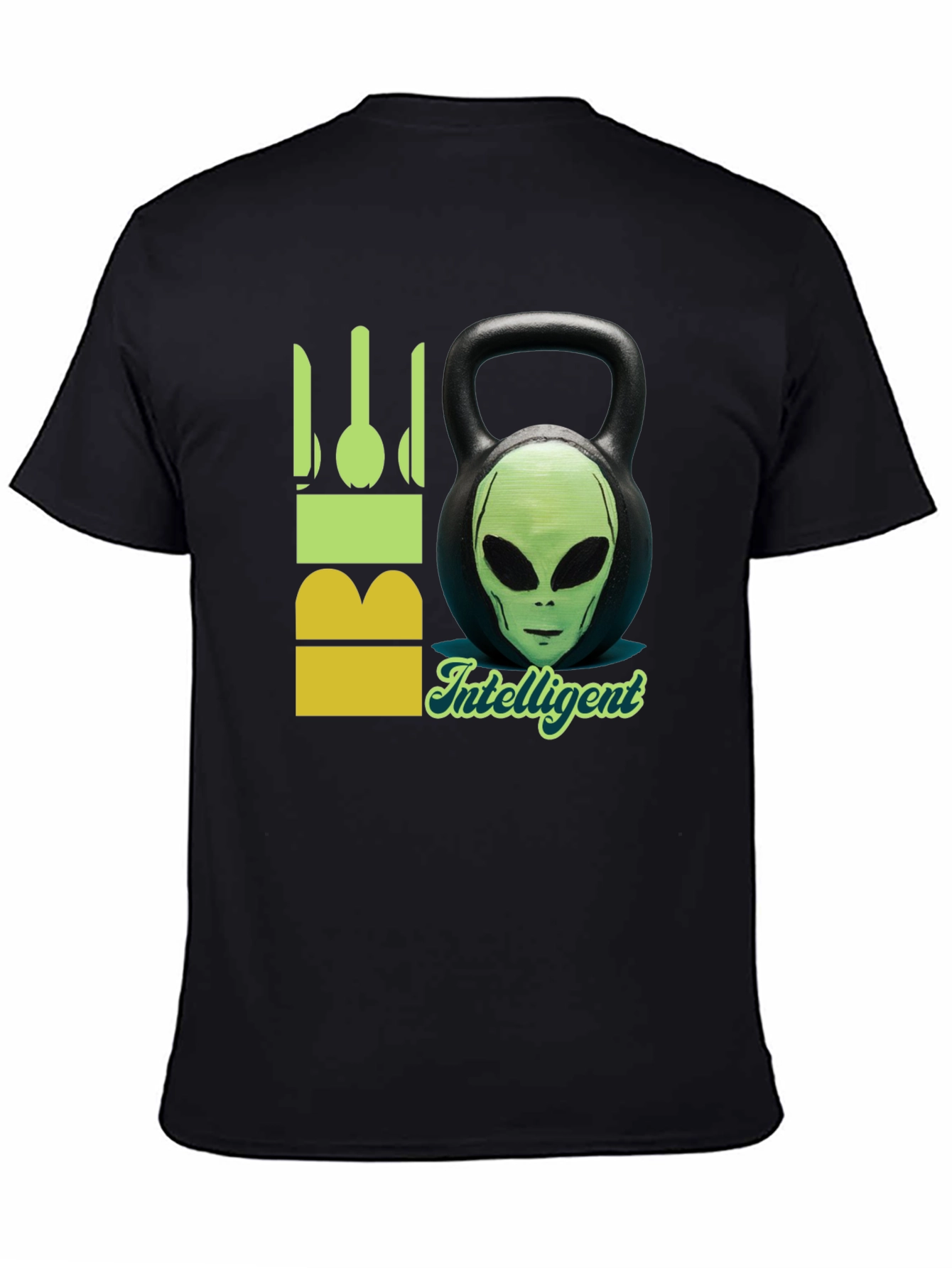 Alien Kettlebell T-Shirt - Intelligent & Fit!