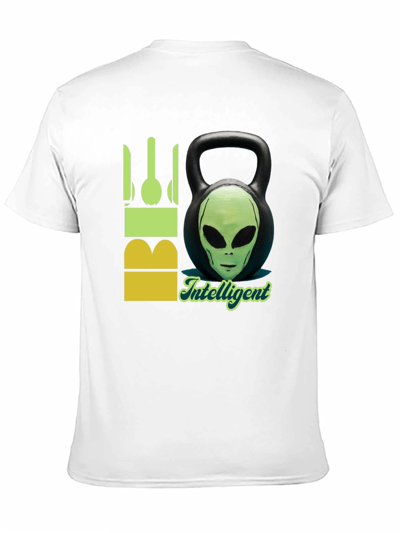 Alien Kettlebell T-Shirt - Intelligent & Fit!