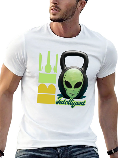 Alien Kettlebell T-Shirt - Intelligent & Fit!