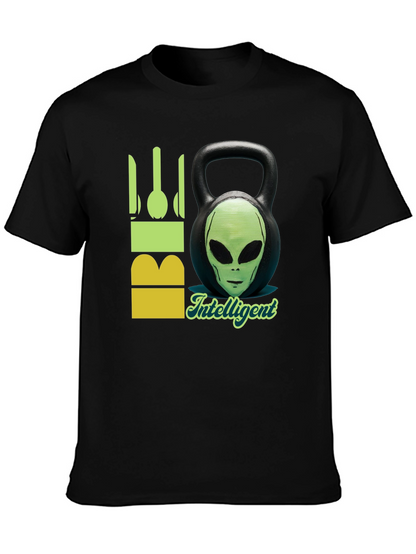 Alien Kettlebell T-Shirt - Intelligent & Fit!