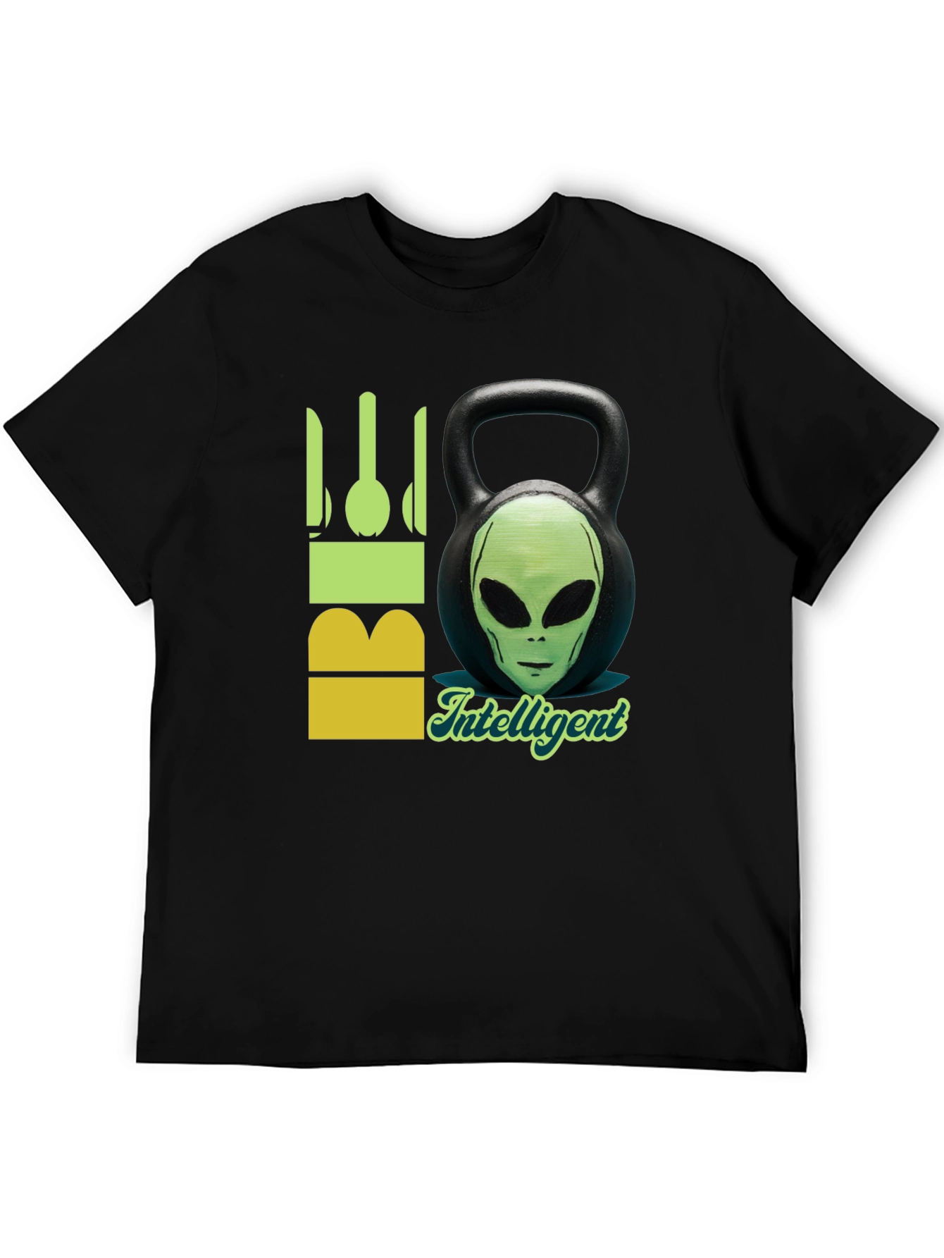 Alien Kettlebell T-Shirt - Intelligent & Fit!