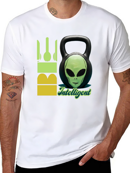 Alien Kettlebell T-Shirt - Intelligent & Fit!