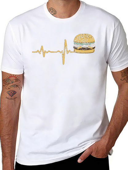 Burger Lifeline T-Shirt - Funny Foodie Tee