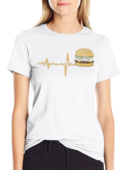 Burger Lifeline T-Shirt - Funny Foodie Tee