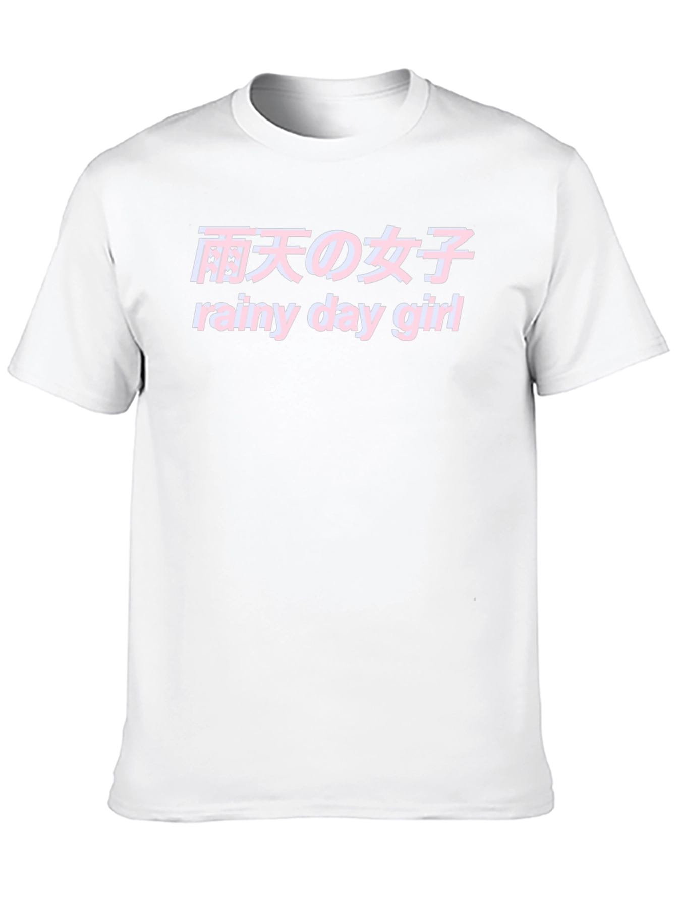 Rainy Day Girl Graphic Tee - Trendy Japanese Aesthetic