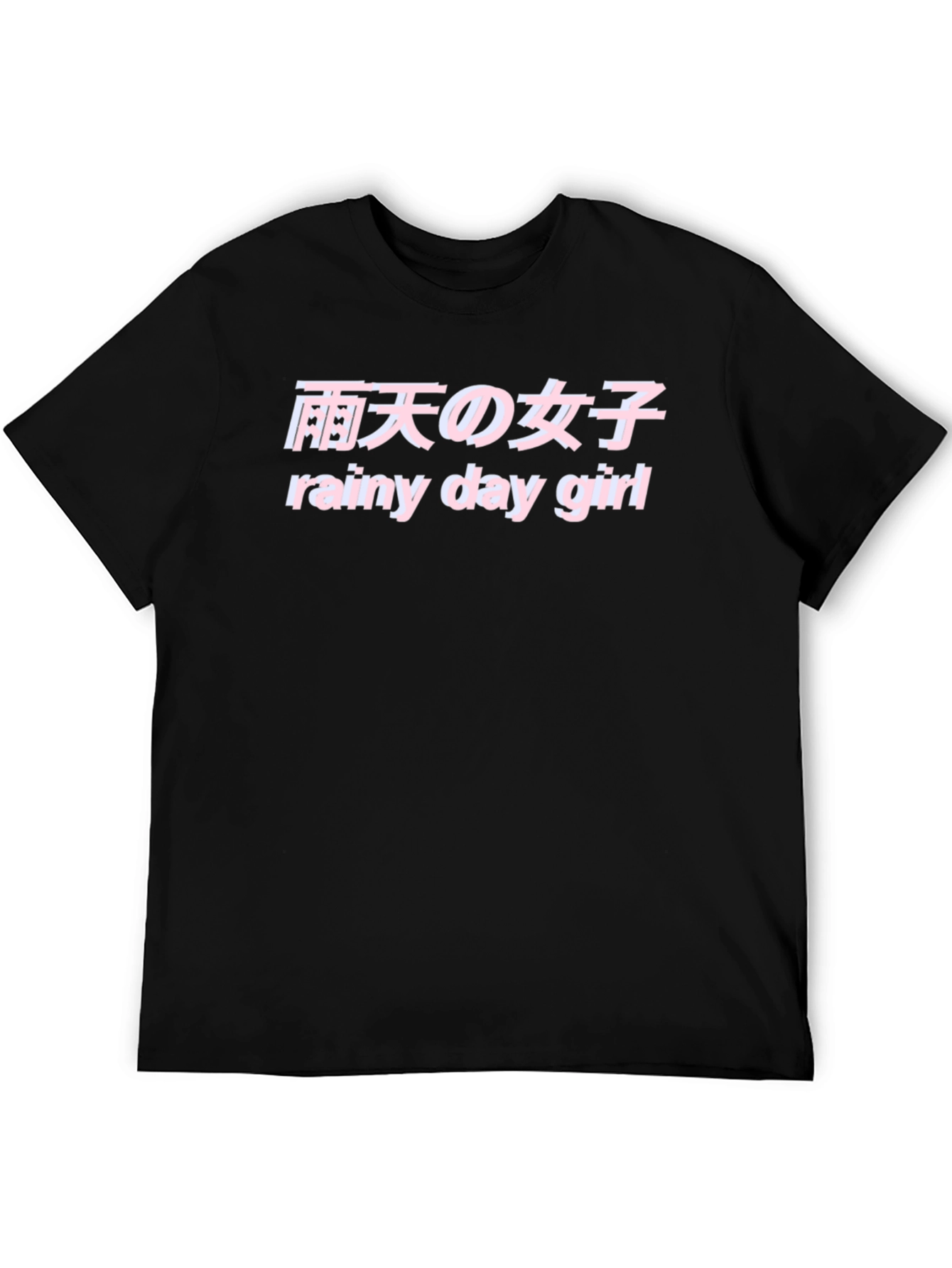 Rainy Day Girl Graphic Tee - Trendy Japanese Aesthetic