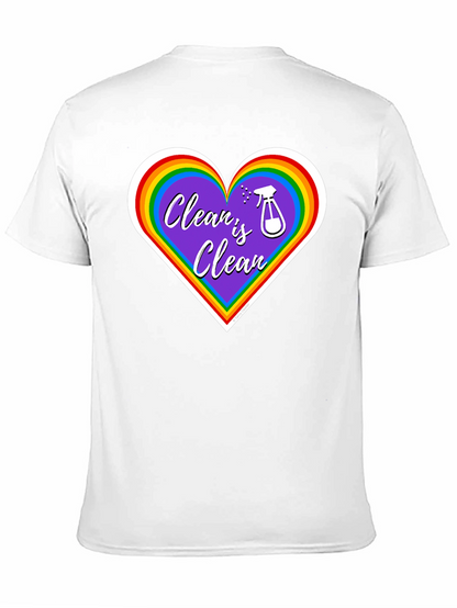 Clean is Clean Rainbow Heart T-Shirt