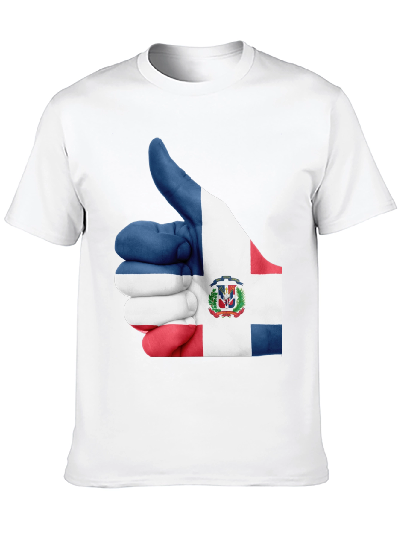Dominican Republic Flag Thumbs Up Graphic Tee