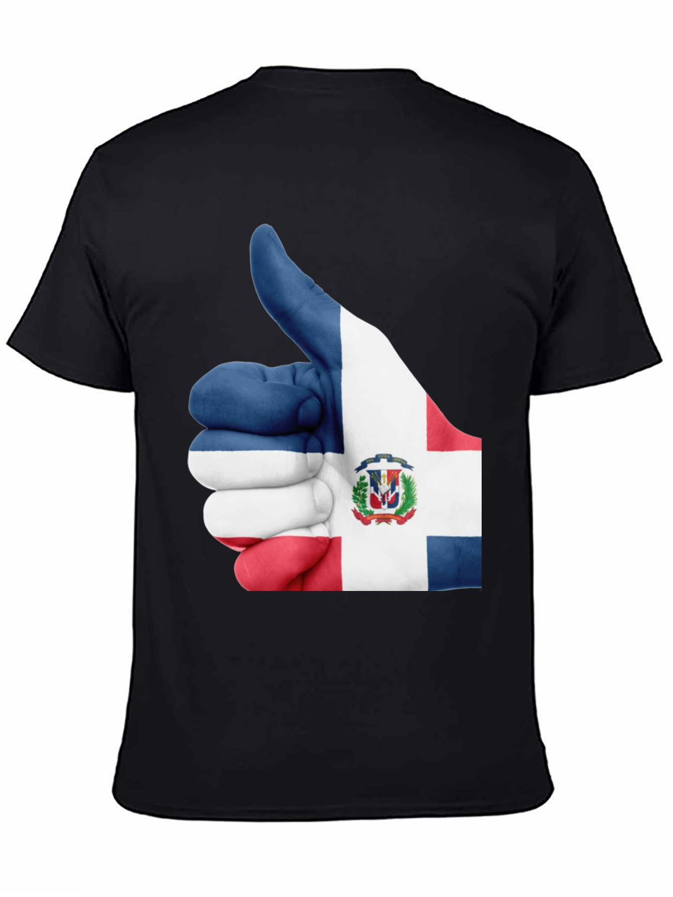 Dominican Republic Flag Thumbs Up Graphic Tee