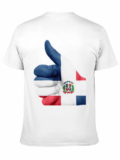 Dominican Republic Flag Thumbs Up Graphic Tee