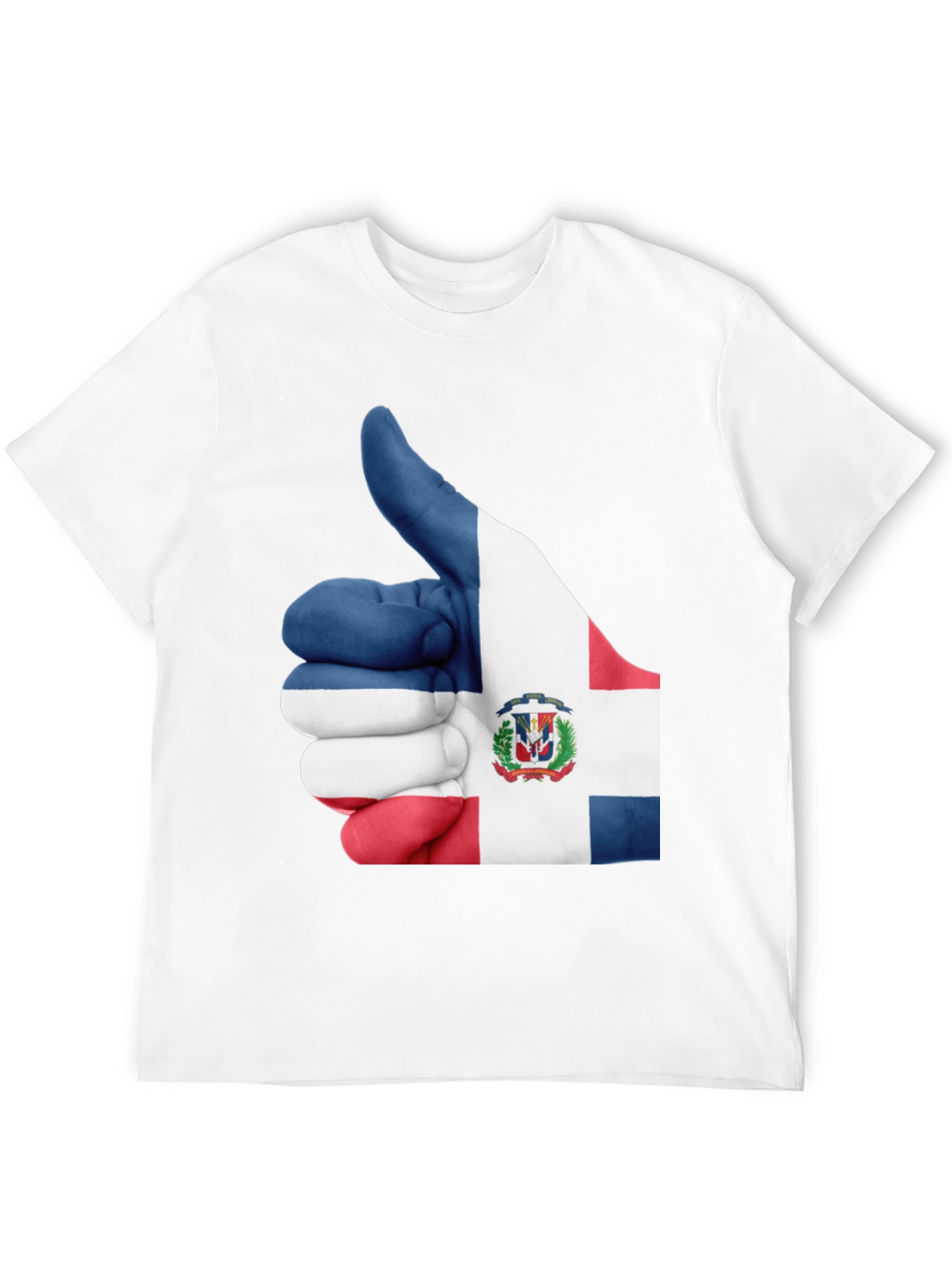 Dominican Republic Flag Thumbs Up Graphic Tee