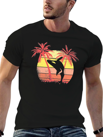 Orca Sunset Graphic Tee - Island Vibes