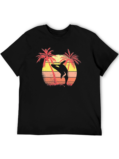 Orca Sunset Graphic Tee - Island Vibes