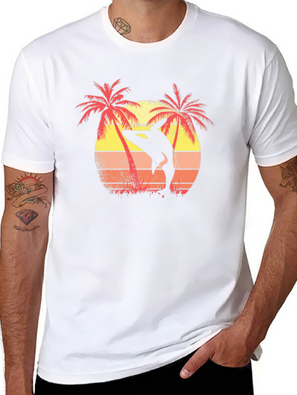 Orca Sunset Graphic Tee - Island Vibes