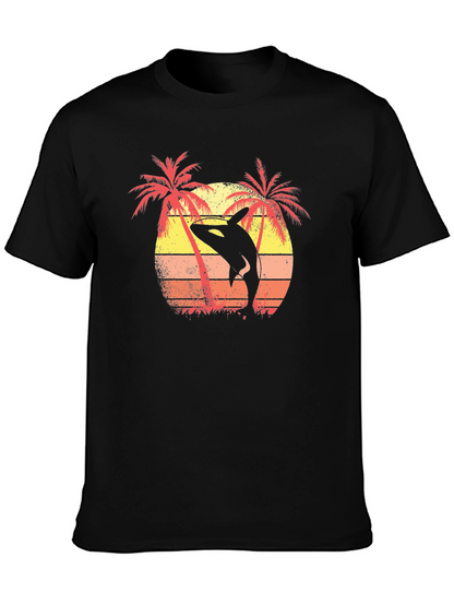 Orca Sunset Graphic Tee - Island Vibes