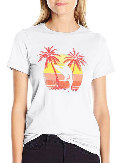 Orca Sunset Graphic Tee - Island Vibes