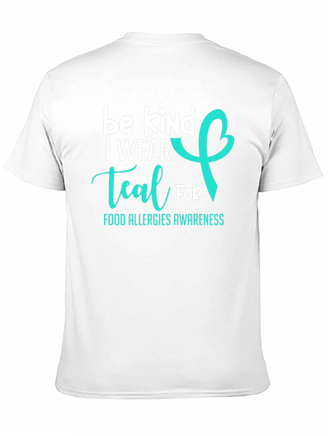Be Kind I Wear Teal Food Allergy Awareness T-Shirt