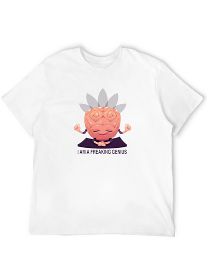 Brainy Genius Graphic Tee - Meditating Mind T-Shirt