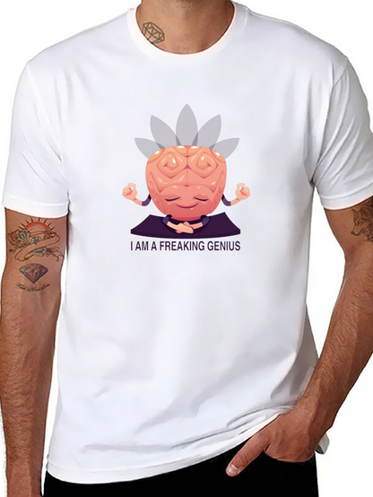 Brainy Genius Graphic Tee - Meditating Mind T-Shirt
