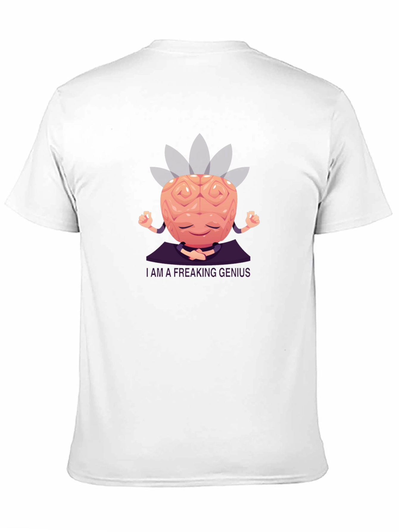 Brainy Genius Graphic Tee - Meditating Mind T-Shirt