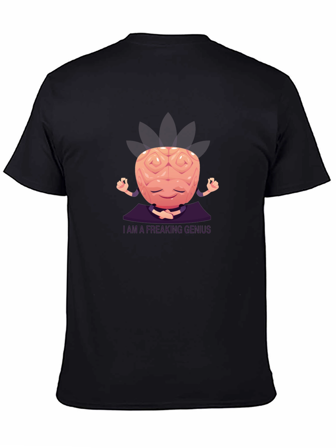 Brainy Genius Graphic Tee - Meditating Mind T-Shirt