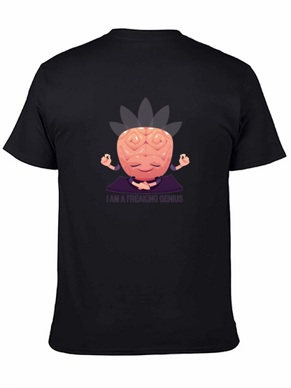 Brainy Genius Graphic Tee - Meditating Mind T-Shirt