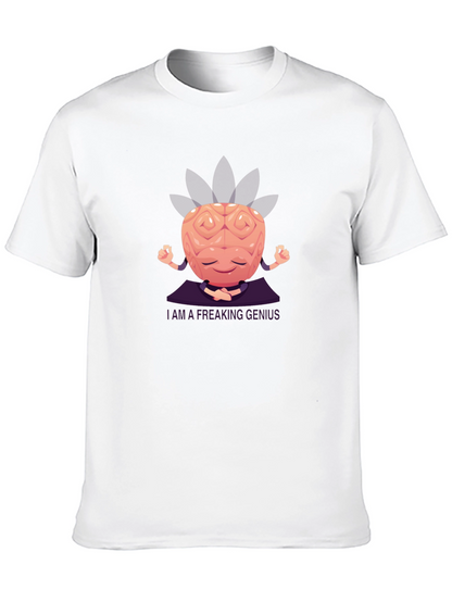 Brainy Genius Graphic Tee - Meditating Mind T-Shirt