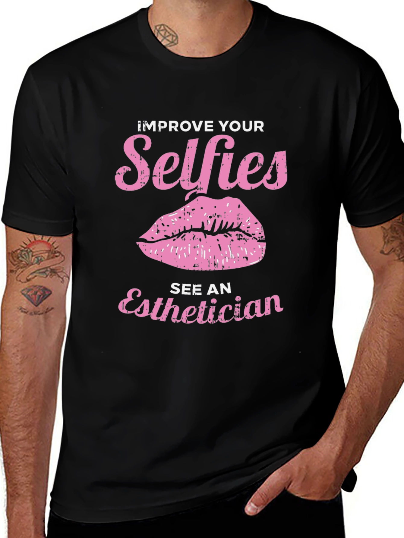 Improve Your Selfies Tee - Esthetician Gift