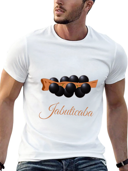 Jabuticaba Fruit Design Black T-Shirt